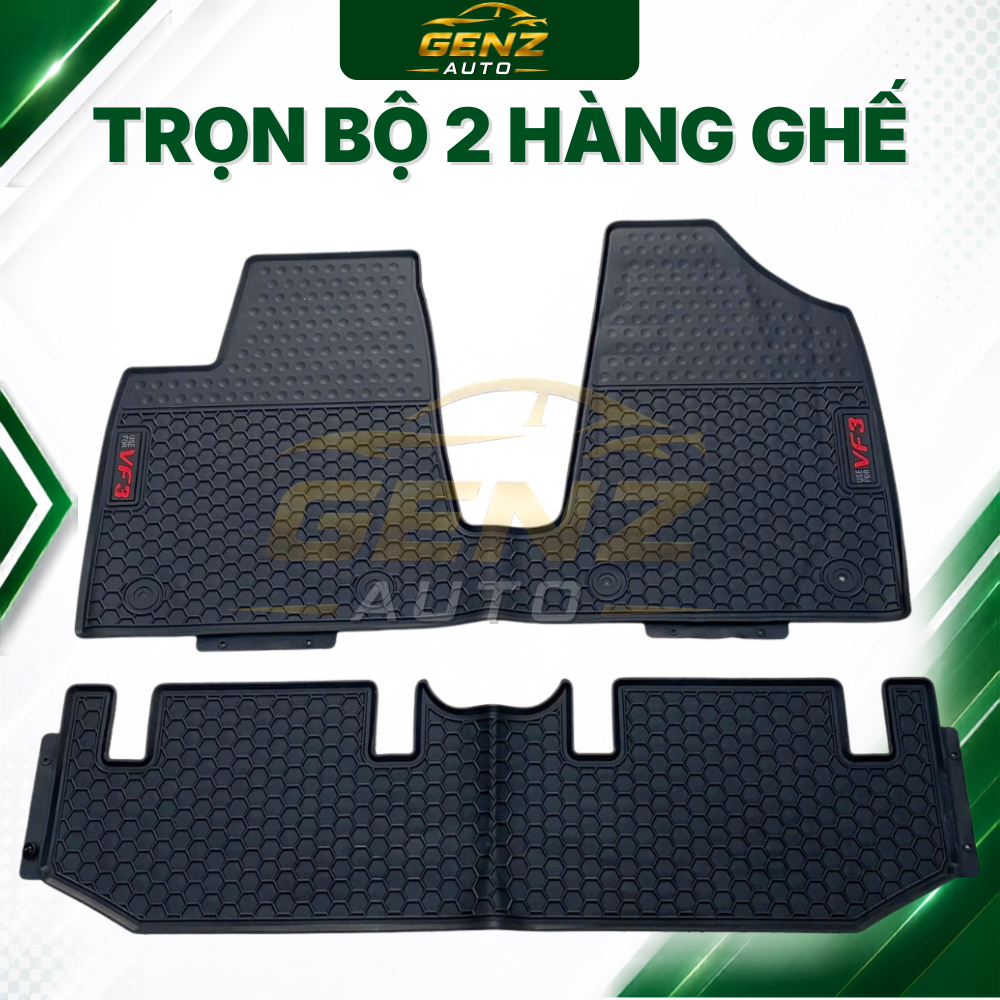 Thảm lót sàn VF3, VF5 /Herio, VF6, VF7, VF8, Limo green /MPV7, VFe34 MINIO, EC VAN- CAO SU Không Mùi, hàng CHUẨN THEO XE
