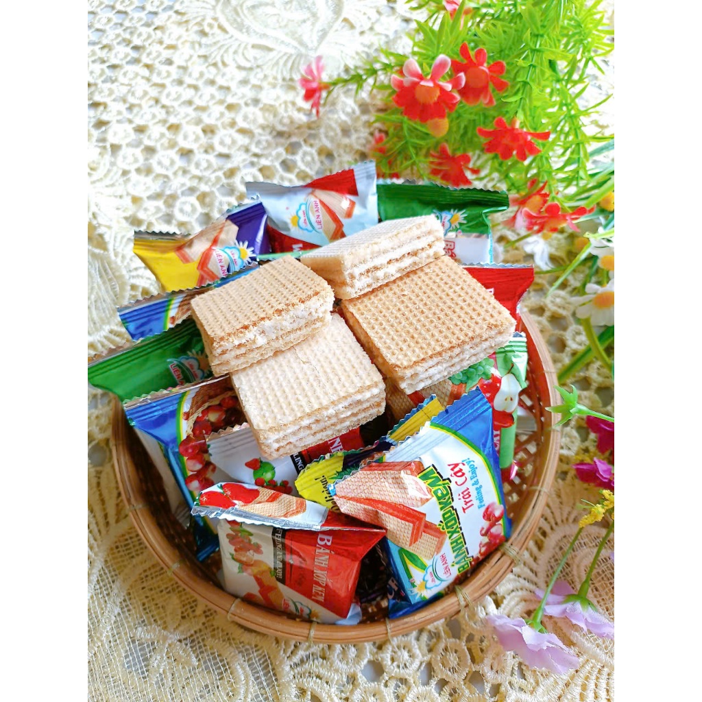 Bánh Xốp Kem Trái Cây nhiều vị- Món bánh tuổi thơ