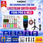 Bộ Mic Thu Âm SIBORIE F998 & Mic ML3 - Combo Livestream Karaoke Bluetooth Có Autotune [Tặng Tai Nghe & Đầy Đủ Phụ Kiện] — ảnh 1