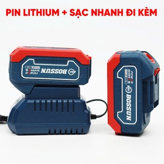 Máy chuyên vít Bossun BS-CV380CP Lực Siết 380Nm Không Chổi Than 1/4 Inch, Đèn LED, Pin 21V Đa Năng