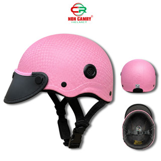 Mũ bảo hiểm Camry Helmets Lưỡi Trai Vân Cacbon - Nhiều màu sắc, Phù hợp cho cả nam và nữ, bảo hành 12 tháng