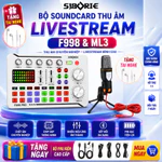 Bộ Mic Thu Âm SIBORIE F998 & Mic ML3 - Combo Livestream Karaoke Bluetooth Có Autotune [Tặng Tai Nghe & Đầy Đủ Phụ Kiện] — ảnh 1