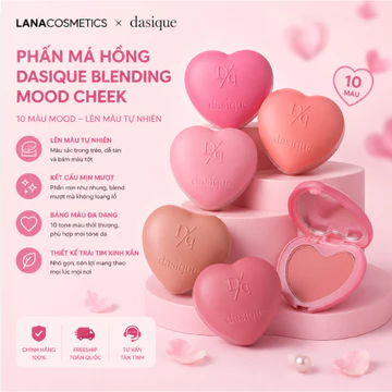 Son Kem Bùn Lì Dasique Souffle Color Pot Kèm Cọ – Kem đa năng má, mắt, môi
