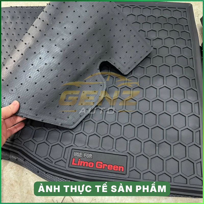 Lót sàn, lót cốp Limo Green/ MPV 7 -Cao su đúc nguyên khối không mùi, chuẩn form xe, chống trượt