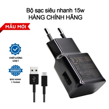 Bộ sạc nhanh 15w Hàng Chính Hãng Sạc siêu nhanh củ sạc nhanh dây sạc nhanh Type c và Micro dài 1m màu đen DYDX TDT S04