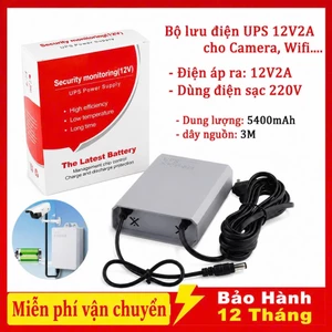 Bộ lưu điện Dung lượng 5400mAh cung cấp điện 6-12 giờ dành cho camera wifi và thiết bị điện A06