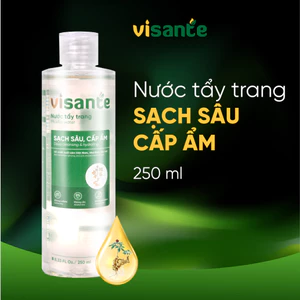 Nước Tẩy Trang Sạch Sâu, Dịu Nhẹ Cho Mọi Loại Da VISANTE Chiết Xuất Sâm Việt Nam 250ml