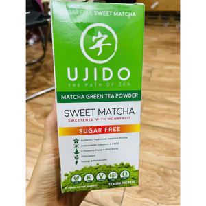 Bột Matcha UJIDO Không đường (20g x 10 gói),Matcha Green Tea Powder