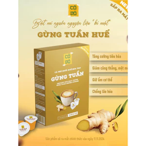 Hộp 6 Cốc Cà Phê Muối Huế Hòa Tan Gừng Tuần, Trọng Lượng (6 Cốc x 20g) - Hương Vị Thơm Ngon Đậm Đà