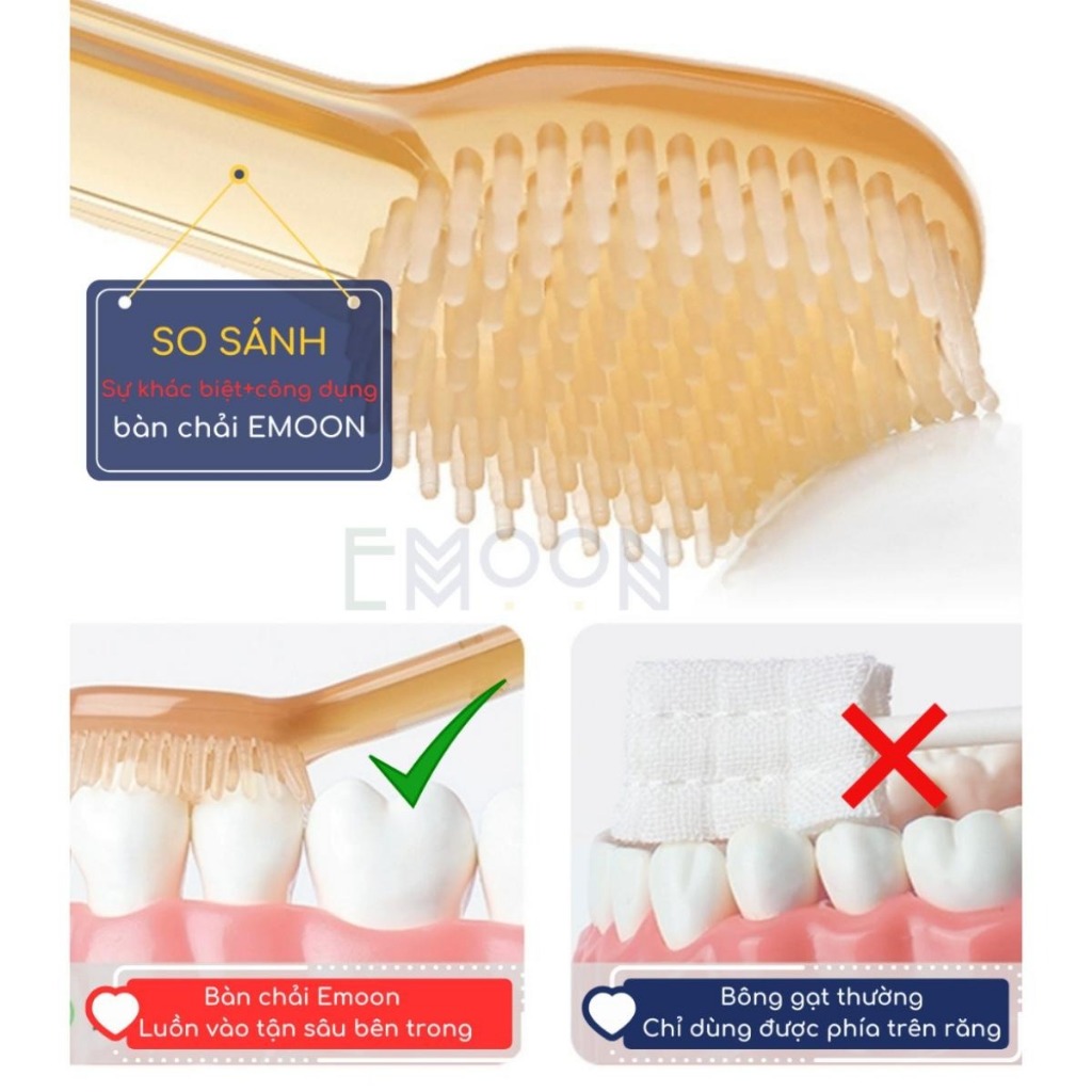 Set Rơ Lưỡi Và Bàn Chải Đánh Răng Silicon Cho Bé 0-18 Tháng Mềm Mại An Toàn Cao Cấp DouDou A23