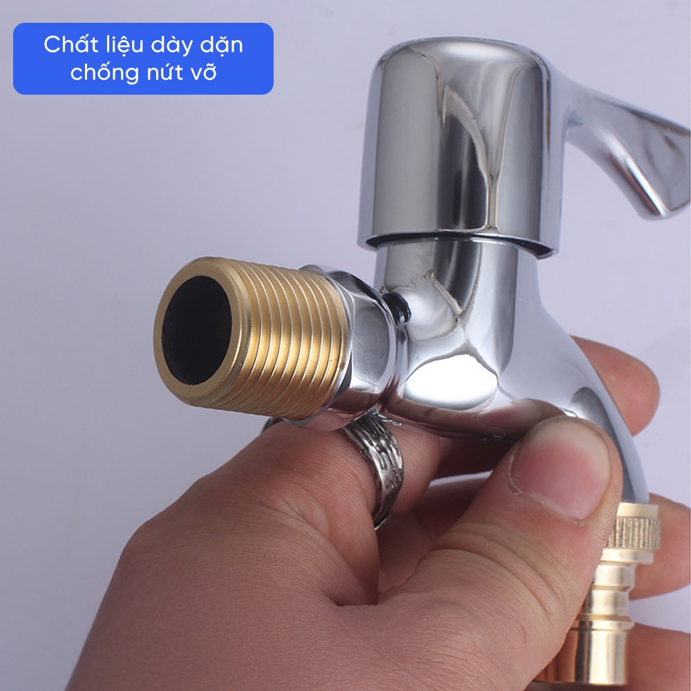 Vòi rửa chén lạnh hiệu Mỹ Linh XJDH-056D, chất liệu hợp kim kẽm, vòi hồ inox 304, vòi nước sân vườn