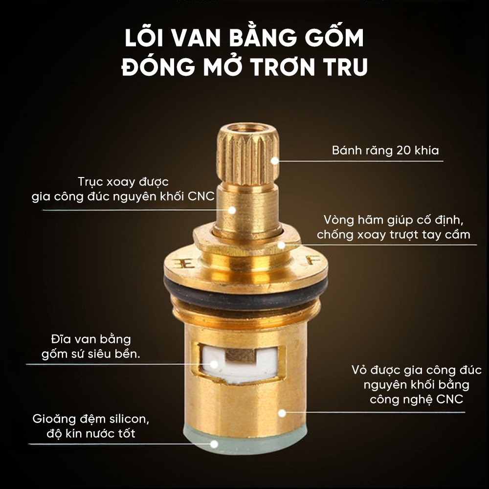 Vòi rửa chén lạnh hiệu Mỹ Linh XJDH-056D, chất liệu hợp kim kẽm, vòi hồ inox 304, vòi nước sân vườn