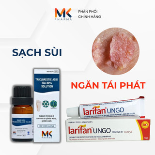 Combo loại bỏ nhanh và triệt để sùi mào gà TRICLOACETIC ACID (TCA) 80% + LARIFAN UNGO 0.025%