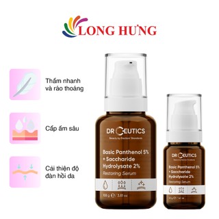 Tinh chất dưỡng ẩm DrCeutics Basic Panthenol 5% + Saccharide Hydrolysate 2% (30g/40g/108g)
