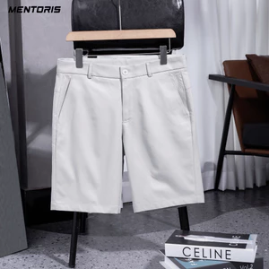 Quần Short Nam Kaki MENTORIS Trẻ Trung, Vải Dày Dặn, Mềm Mại, Form Tôn Dáng, Dễ Phối Đồ MSR15