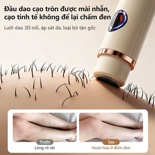 Kawu Máy Cạo Lông điện 2 Đầu Cạo Lông Vùng Kín, Chân, Nách Chống Nước An Toàn Cho Nam Và Nữ
