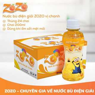 <1 LỐC 6 CHAI> BÙ NƯỚC ĐIỆN GIẢI ZOZO 250 ml/chai