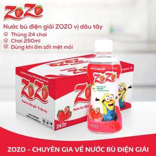 <1 LỐC 6 CHAI> BÙ NƯỚC ĐIỆN GIẢI ZOZO 250 ml/chai