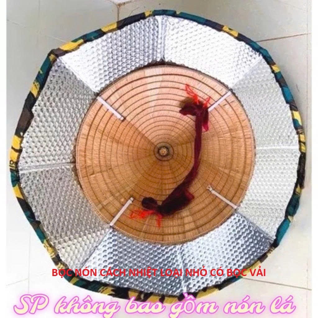 Tấm Cách Nhiệt Bọc Nón Che Nắng, Che Mưa, Chống tia UV cho cô bác, anh chị đi làm việc ngoài trời nắng, Câu Cá...