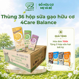 Nguyên thùng 36 hộp sữa gạo hữu cơ 4Care Balance Thái Lan