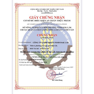 Chuối Sấy Dẻo Đăk Lăk, hoàn toàn sấy tự nhiên, đạt chuẩn ATTP của nhà GREEN FOOD