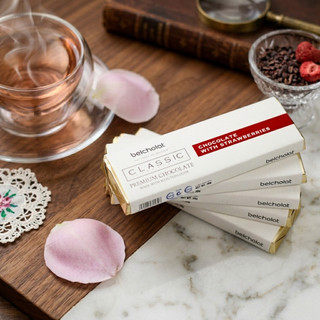 Socola Thanh Dâu Tây BA 31% Belcholat White Chocolate Strawberry Chua Thanh Ăn Vặt Healthy tiện lợi