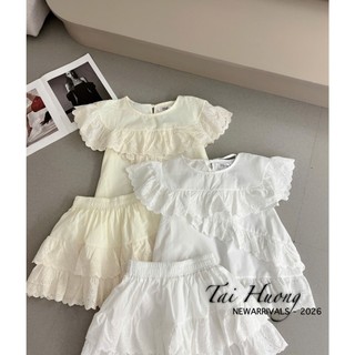 PHẠM THÙY SHOP: SET BỘ THÔ HÀN ÁO PHỐI TẦNG BÈO MIX CHÂN VÁY