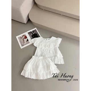 PHẠM THÙY SHOP: SET BỘ THÔ HÀN ÁO PHỐI TẦNG BÈO MIX CHÂN VÁY