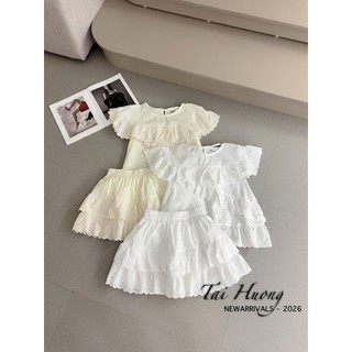 PHẠM THÙY SHOP: SET BỘ THÔ HÀN ÁO PHỐI TẦNG BÈO MIX CHÂN VÁY
