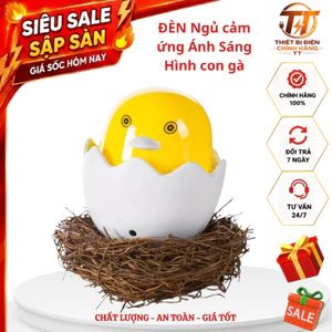 Đèn ngủ LED, đèn ngủ mini gà con cảm biến ánh sáng cắm điện cho bé