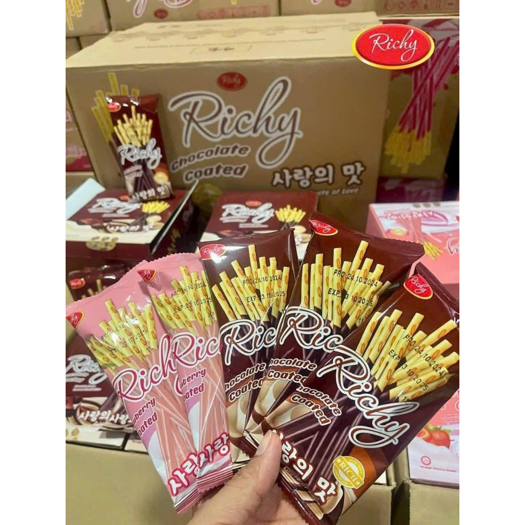 [ MUA 1 TẶNG 1, MUA 2 TẶNG 2,...] WISMO BÁNH QUE PHỦ KEM VỊ SOCOLA / DÂU / VANI – HỘP 400G (20 GÓI NHỎ)