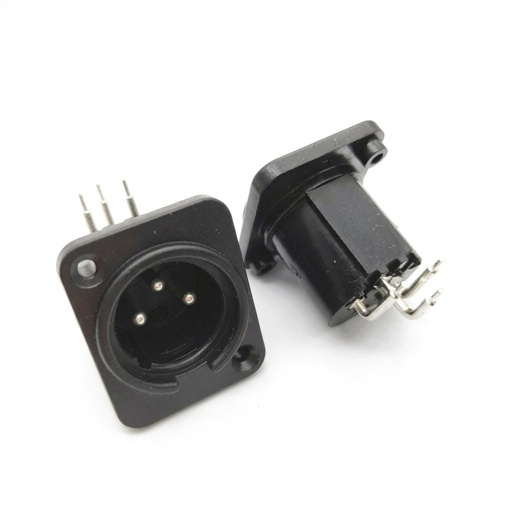 Jack XLR Đực (Female) 3 Chân Loại Đẹp - Cổng Kết Nối Âm Thanh