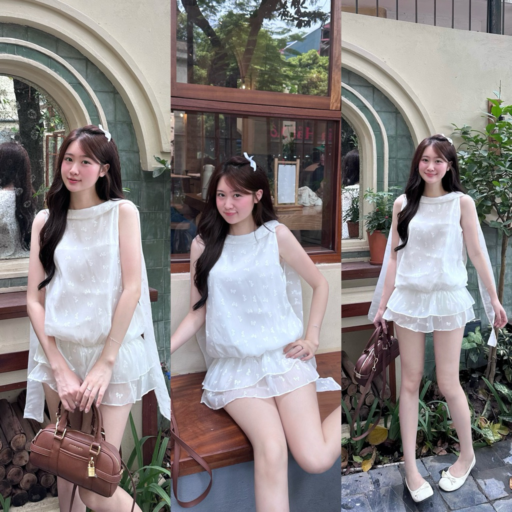🌼𝑳𝒖𝒎𝒊 𝑫𝒓𝒆𝒔𝒔 - Váy cổ yếm dây bay bổng xinh điệu cho nữ - BY FAIRY | LƠ THƠ SUMMER COLLECTION