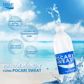<1 LỐC 6 CHAI>Nước uống bổ sung ion Pocari Sweat 350ml/500ml/900ml Nhật Bản