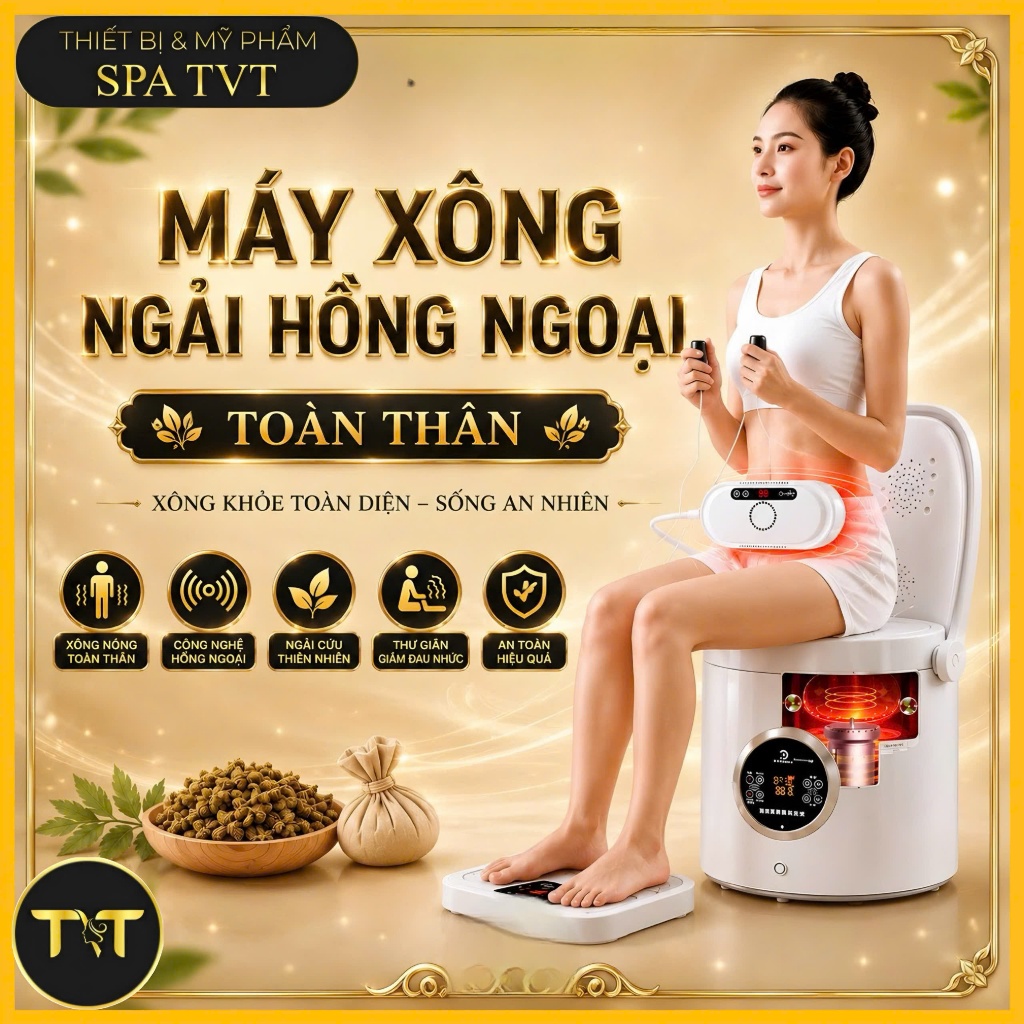 MÁY XÔNG TOÀN THÂN TVT – GIẢI PHÁP CHĂM SÓC SỨC KHỎE VÀ SẮC ĐẸP TOÀN DIỆN