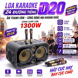 Loa Kéo LMK Audio D20 Công Suất Cực Khủng, 2 Bass 25Cm 12 Treb 10 Trung, 24 Đường Tiếng Chất Âm Chân Thực Và Sống Động