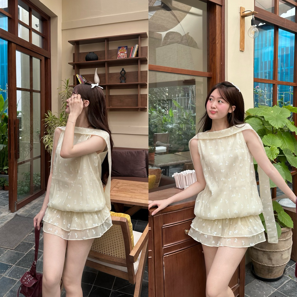 🌼𝑳𝒖𝒎𝒊 𝑫𝒓𝒆𝒔𝒔 - Váy cổ yếm dây bay bổng xinh điệu cho nữ - BY FAIRY | LƠ THƠ SUMMER COLLECTION