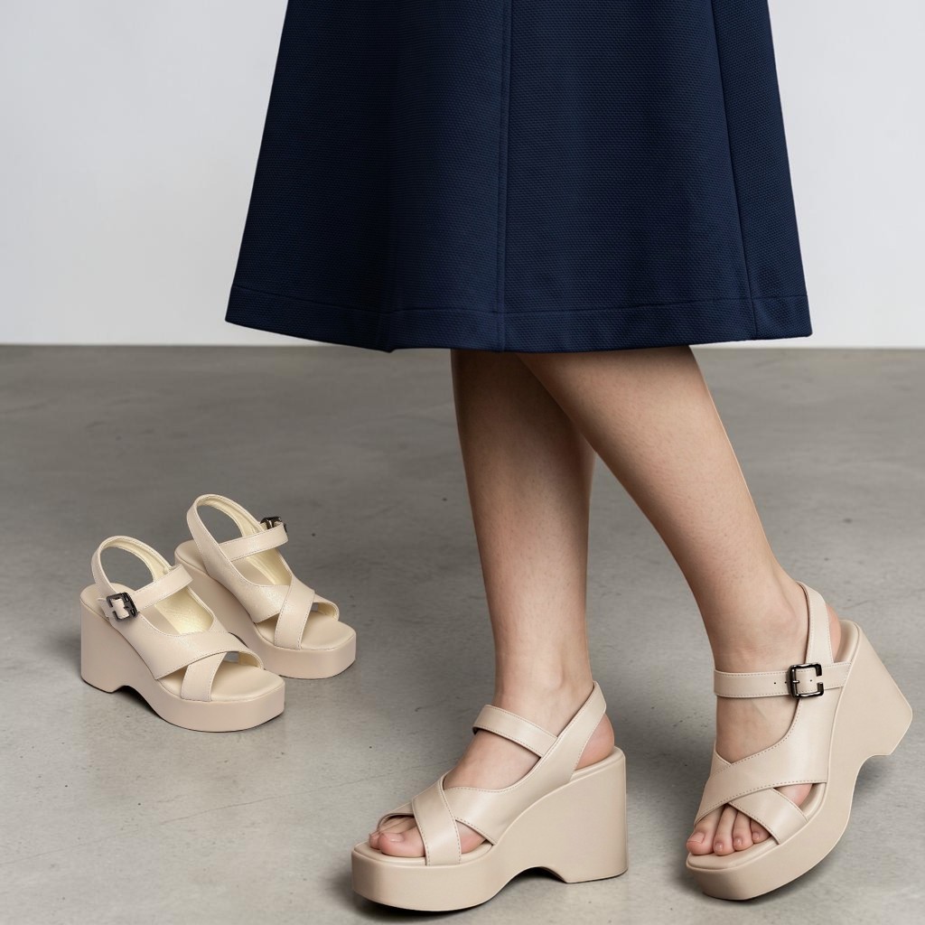 Giày Sandal Nữ Cao Gót 9cm Kiểu Hở Mũi Pixie H356