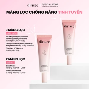 DINSEE KEM CHỐNG NẮNG THUẦN CHAY ẨM MỊN & NÂNG TONE HỒNG Premium Vegan Tone Up Sunscreen SPF50+ PA++++ (50ml) LIVE