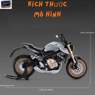 Mô Hình Xe Moto Honda CB650R Tỉ Lệ 1:12 Hợp Kim Cao Cấp - Xe Mô Tô Thể Thao Mô Phỏng Chi Tiết, Trang Trí Sưu Tầm