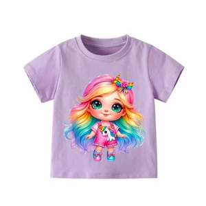 👕 Áo Thun Bé Gái mềm mịn thoáng mát in hình dễ thương 👕 AT787