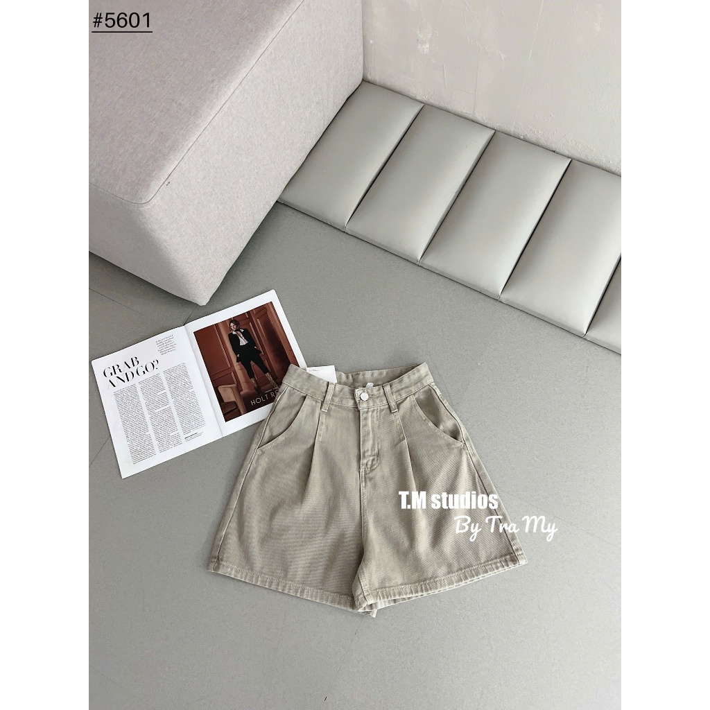 [Sẵn/QC] Quần Sooc Bò Nữ Dáng Ngắn Dài 38cm Chất Mềm Đủ Màu Basic Dễ Phối #5601