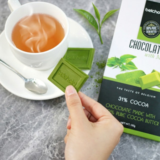 Socola Thanh Matcha Belcholat White Chocolate Trà Xanh Thanh dịu Quà Tặng Socola Cao Cấp