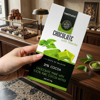 Socola Thanh Matcha Belcholat White Chocolate Trà Xanh Thanh dịu Quà Tặng Socola Cao Cấp