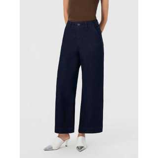 Quần Jeans Nữ Wide Leg Liền Cạp Phối Chun Co Giãn Nhẹ, Mềm Mại WCJE26A016