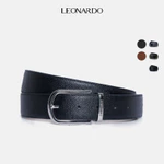 Thắt Lưng Da Nam Devon, Chất Liệu Da Crossgrain Nhập Khẩu Cao Cấp, Thương Hiệu LEONARDO — ảnh 1