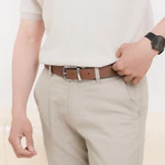 Thắt Lưng Da Nam Devon, Chất Liệu Da Crossgrain Nhập Khẩu Cao Cấp, Thương Hiệu LEONARDO — ảnh 8