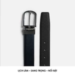 Thắt Lưng Da Nam Devon, Chất Liệu Da Crossgrain Nhập Khẩu Cao Cấp, Thương Hiệu LEONARDO — ảnh 6