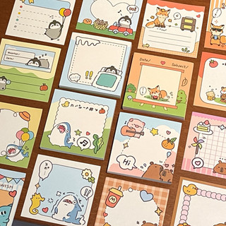 Little Stationery | Giấy Note Ghi Chú Kawaii Hoạt Hình Dễ Thương 80 Tờ | Sticky Note Memo Pad