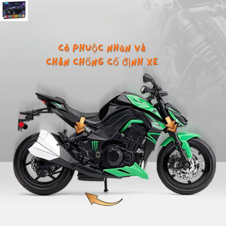 Mô Hình Xe Moto Kawasaki Z1000 Tỉ Lệ 1:12 Hợp Kim Cao Cấp - Xe Mô Tô Thể Thao Chi Tiết Sắc Nét, Đồ Chơi Sưu Tầm